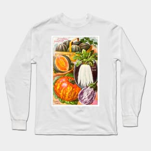 Veggie Seed Catalogue, circa 1900s Long Sleeve T-Shirt